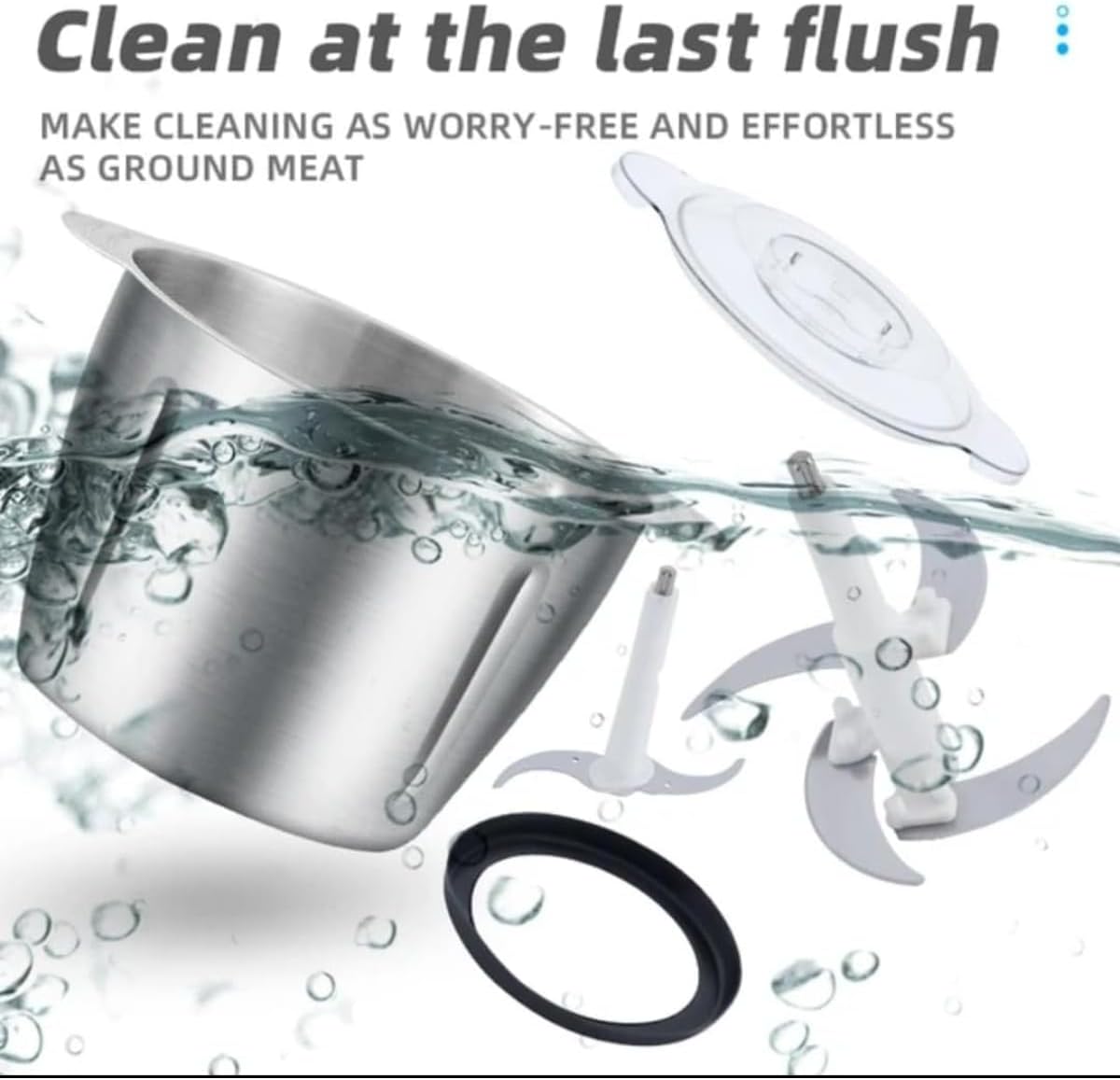 مفرمة اللحم الكهربائية القوية بسعة 3 لتر ومحرك بقدرة 800 وات. تتميز بهيكل وشفرات من الفولاذ المقاوم للصدأ لتوفير أداء متين وفعال في طحن وفرم وخلط المكونات خلال ثوانٍ. يعمل المحرك القوي بقدرة 800 وات على إنجاز المهام بسرعة وكفاءة، 