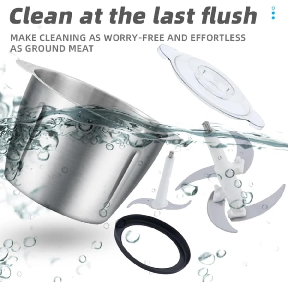 مفرمة اللحم الكهربائية القوية بسعة 3 لتر ومحرك بقدرة 800 وات. تتميز بهيكل وشفرات من الفولاذ المقاوم للصدأ لتوفير أداء متين وفعال في طحن وفرم وخلط المكونات خلال ثوانٍ. يعمل المحرك القوي بقدرة 800 وات على إنجاز المهام بسرعة وكفاءة، 