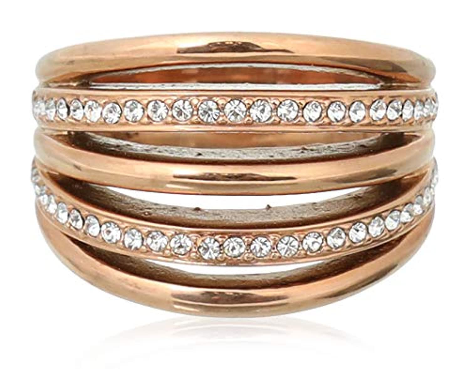 Ferre Milano Women’s Fashion Ring, Rose Gold