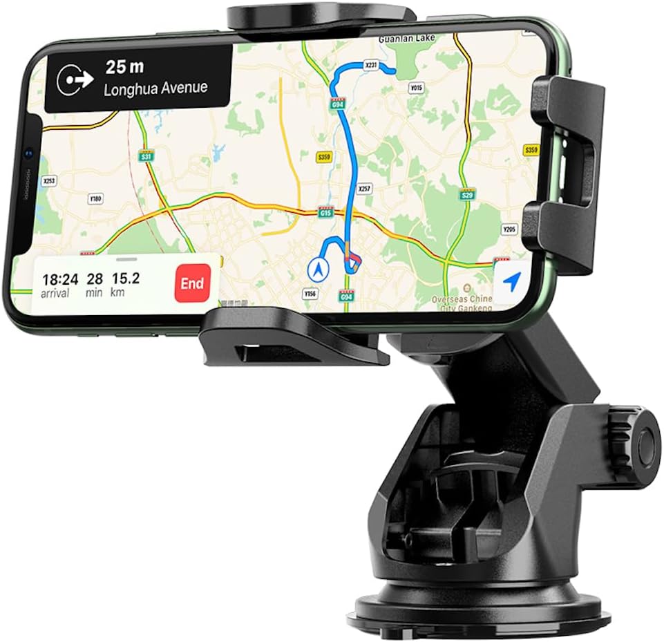 حامل Hoco CA76 Touareg للسيارة، عملي وآمن لتثبيت الهواتف الذكية داخل السيارة. متوافق مع أجهزة iPhone، Samsung، Xiaomi، Oppo، وHuawei، ويسمح بالتحكم بيد واحدة بسهولة أثناء القيادة. – Safqqa Egypt