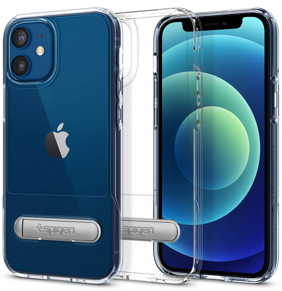 غطاء حماية Spigen Slim Armor Essential S مصمم لهاتف iPhone 12 Mini (5.4 بوصة) - شفاف كريستالي