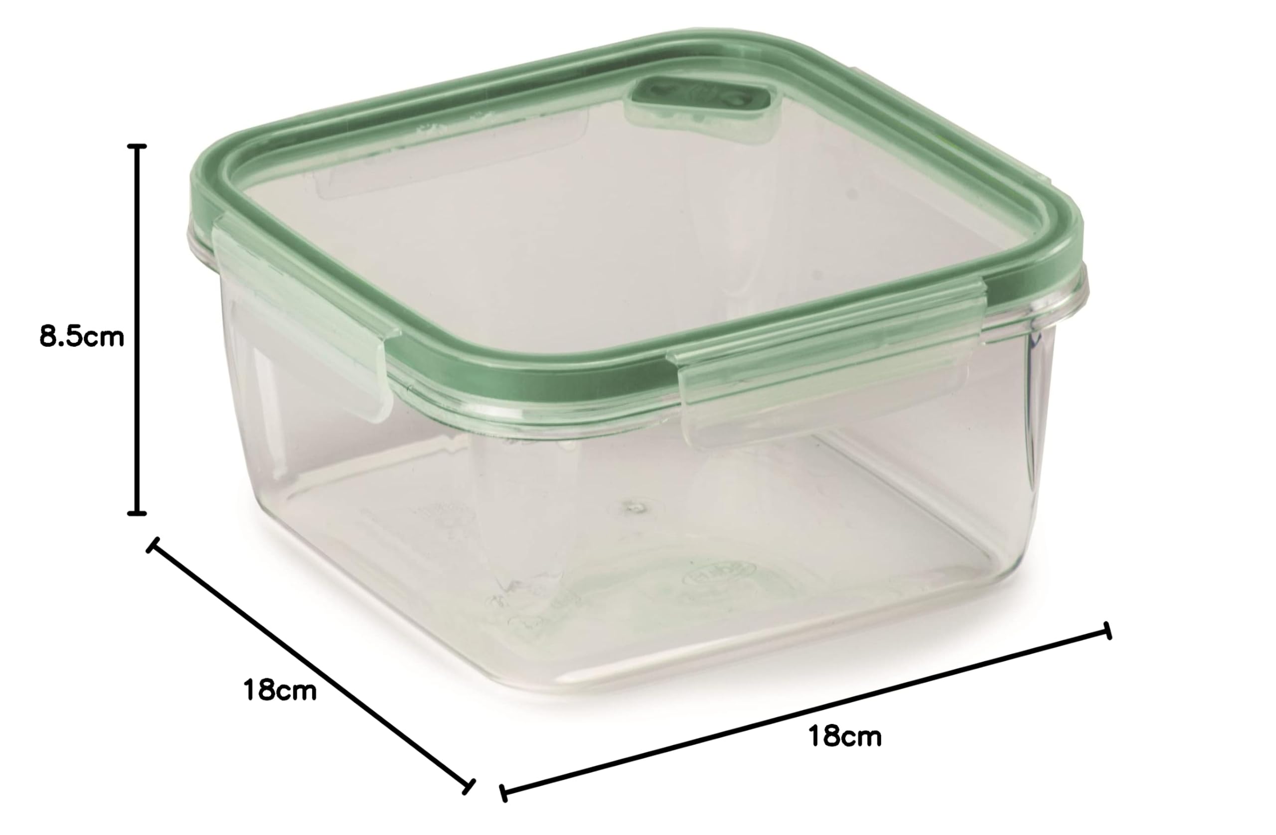 Snips Food Storage Plastic, 1.4 L, Square, Multi-Colour