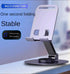 Like Star 360° Adjustable Metal Mobile Phone Stand, Foldable Desktop Holder for All Smartphones