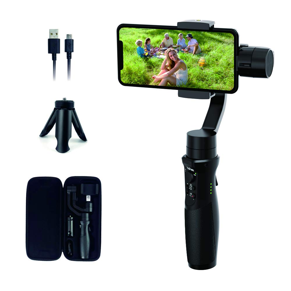 Hohem iSteady Mobile+ 3-Axis Handheld Gimbal Stabilizer for iPhone & Android – Black (ISMP01B) – Safqqa Egypt