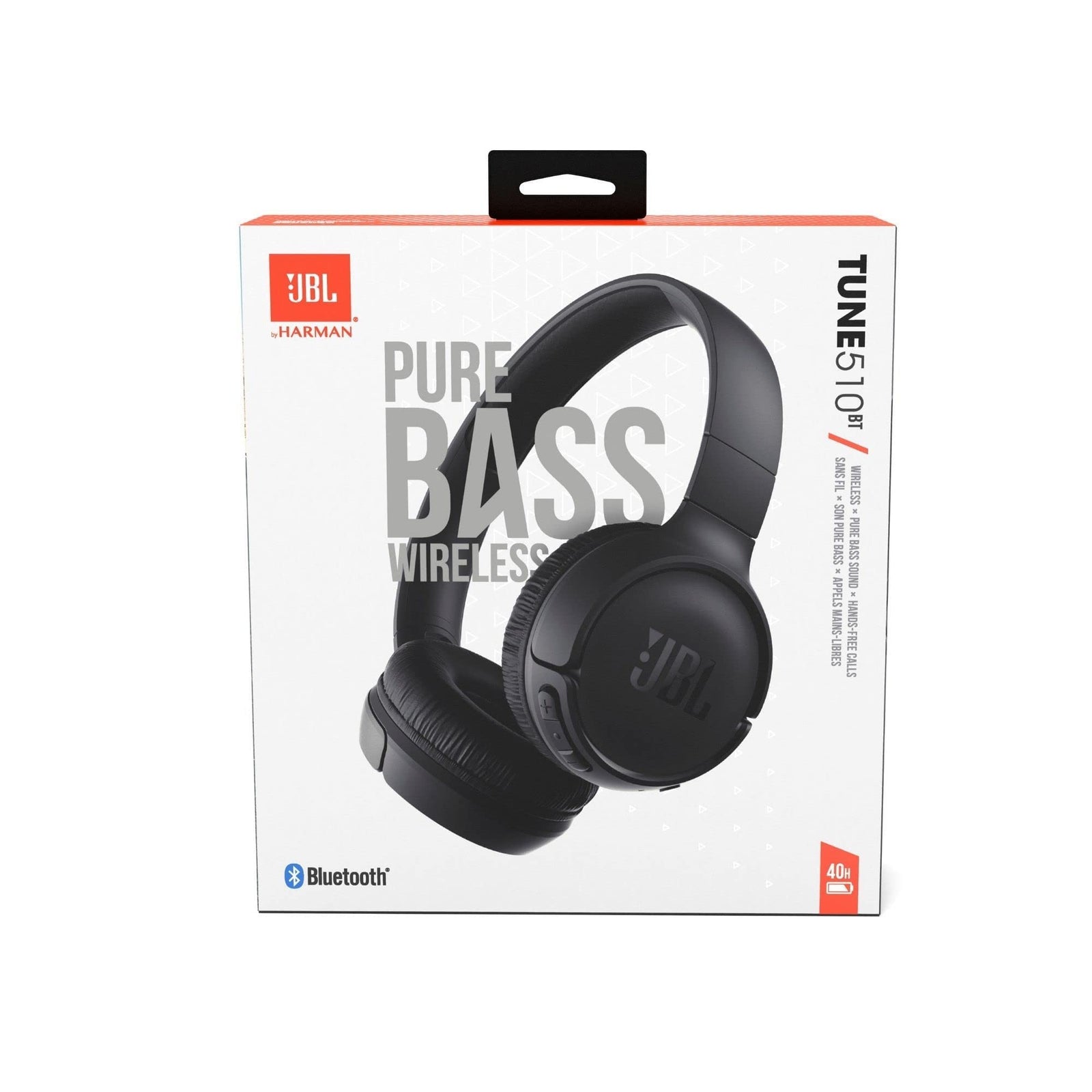 JBL تون 510 BT سماعة رأس لاسلكية وبلوتوث مع صوت باس نقي (علبة مفتوحة)
