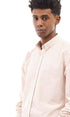 Ravin mens Ravin 95001 Bi-Tone Candy Stripes Elegant Shirt - White & Light Orange Shirt