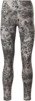 Reebok Leopard Pattern Back Logo Leggings for Women