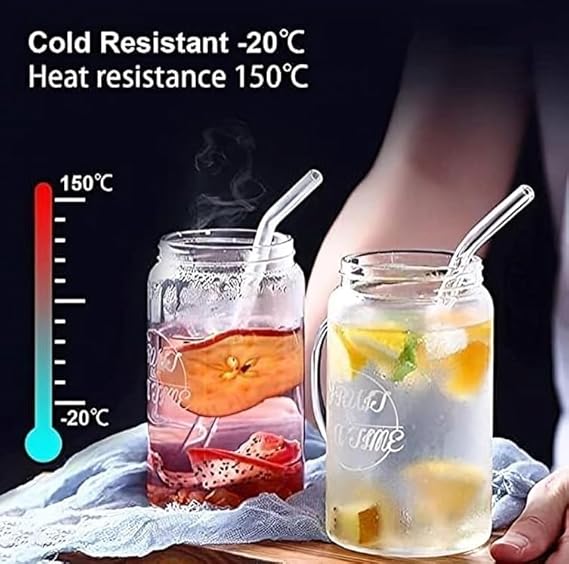 مجموعة شاليموه 6 قطع + فرشاة تنظيف، شفاط شاليموه زجاجي قابل لإعادة الاستخدام، شفاط شفاف مقاوم للحرارة