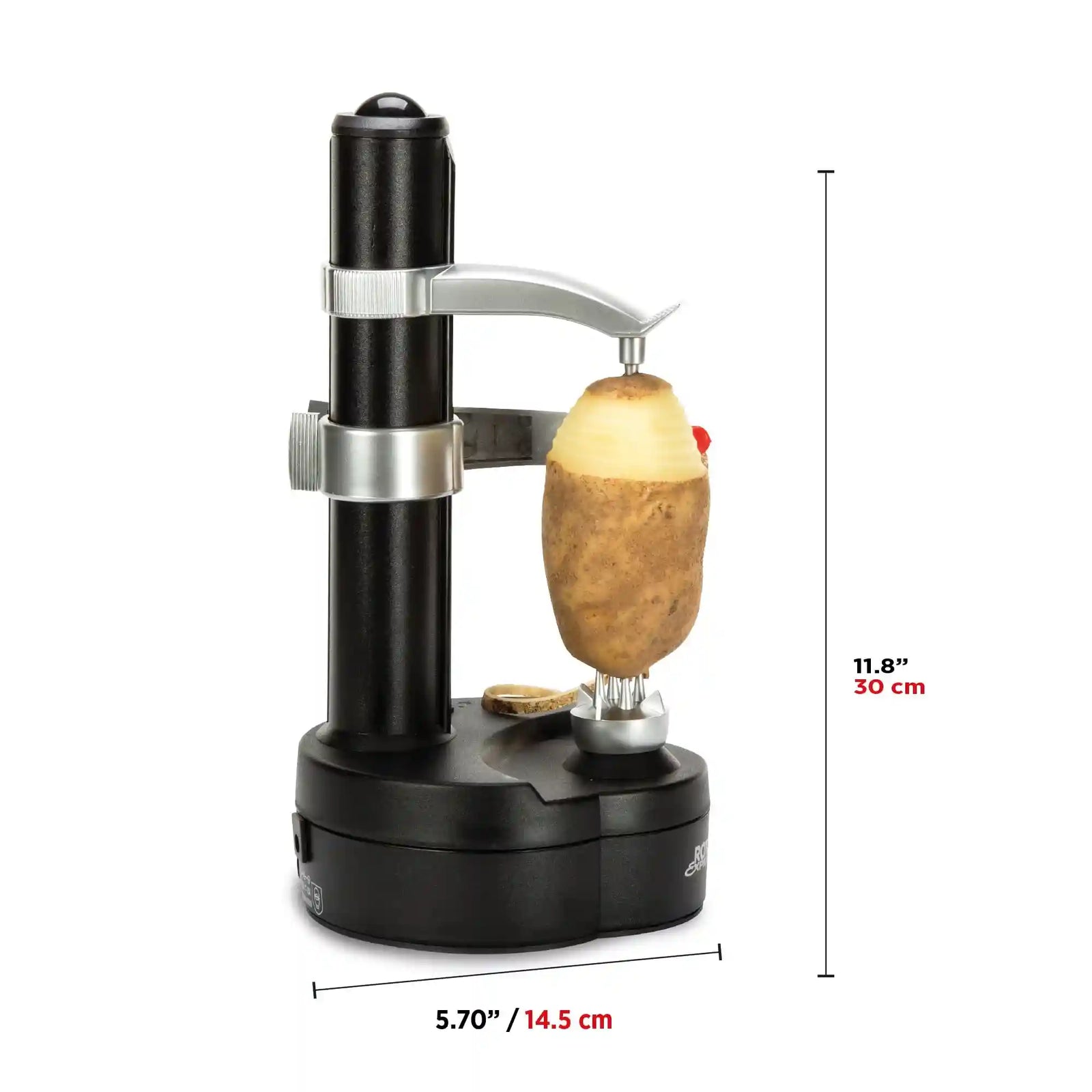 Starfrit Rotato Express Electric Peeler - 2 Spare Blades - Safe & Easy to Use - Effortlessly Peels Vegetables and Fruit