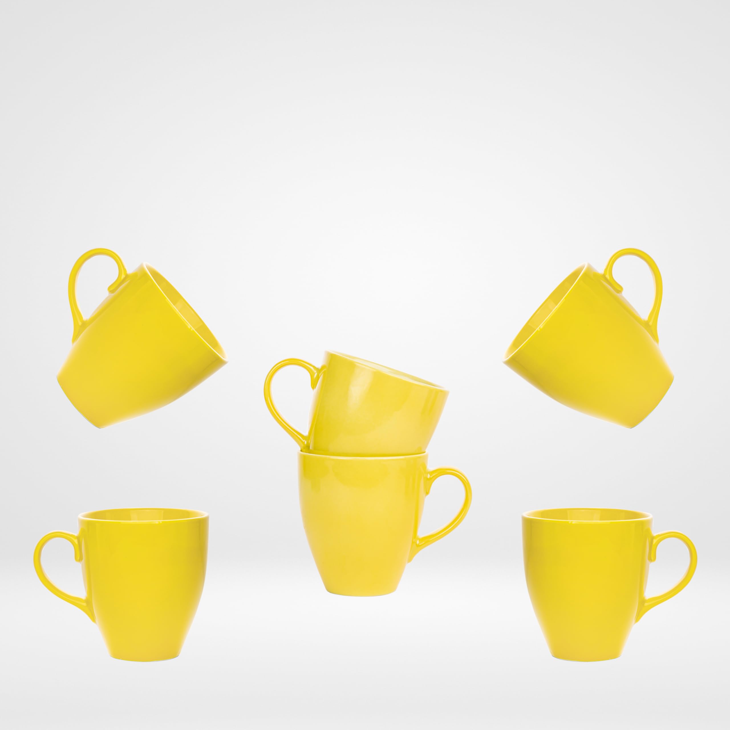 Porcelain Cappuccino Mug Set – 6‑Piece Elegant Tableware