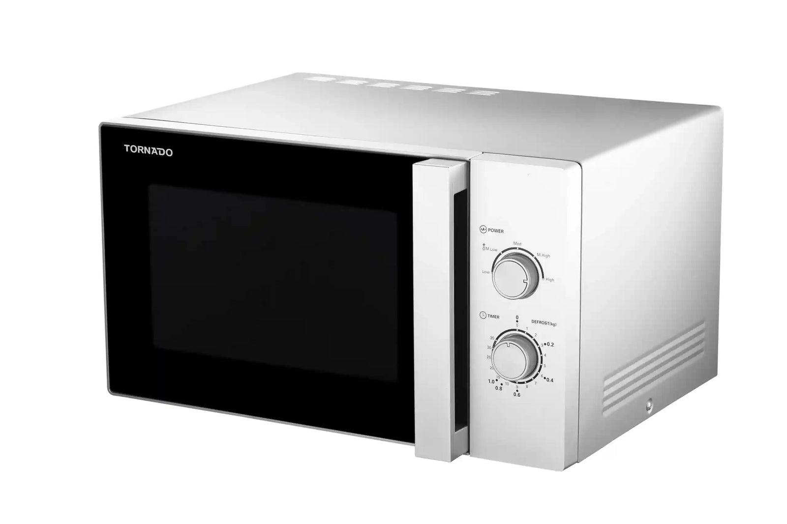 TORNADO Microwave Solo 25 Liter 900 Watt Silver TM-25MS- Damage Box - Safqqa Egypt