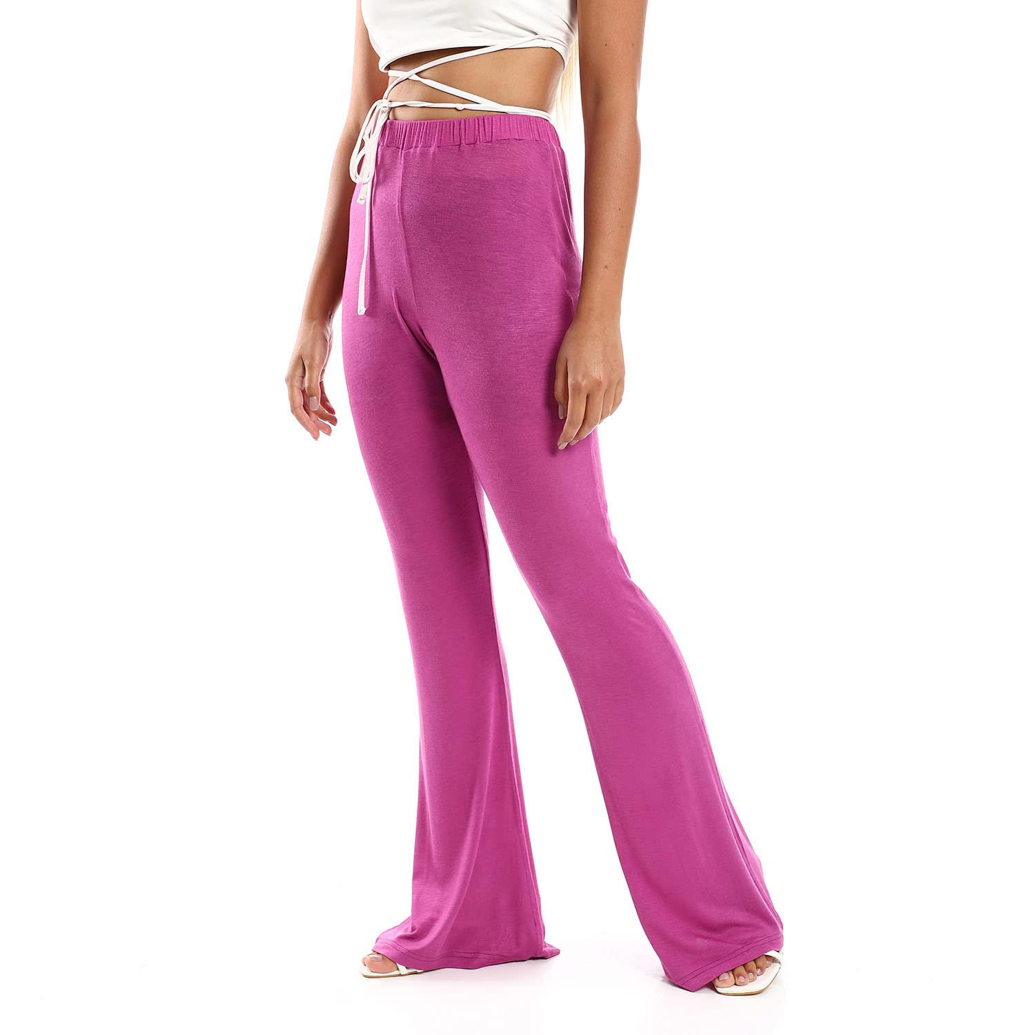 JAMILA Women Flare Fit Solid Pants PANTS - Safqqa Egypt