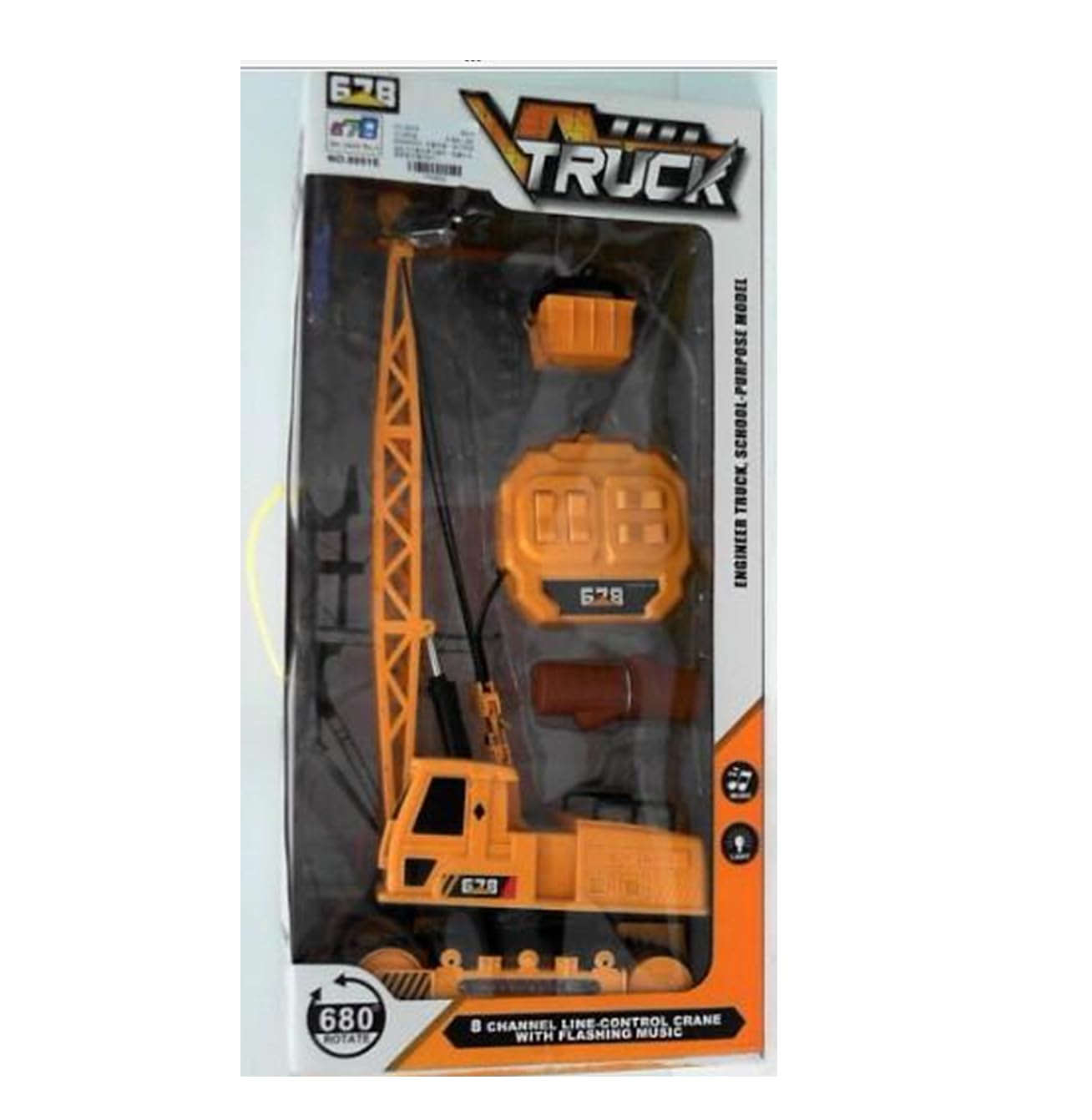 Rechargeable Remote Control Crane Toy 680 Degree Rotating Construction Vehicle for Kids – Safqqa Egypt