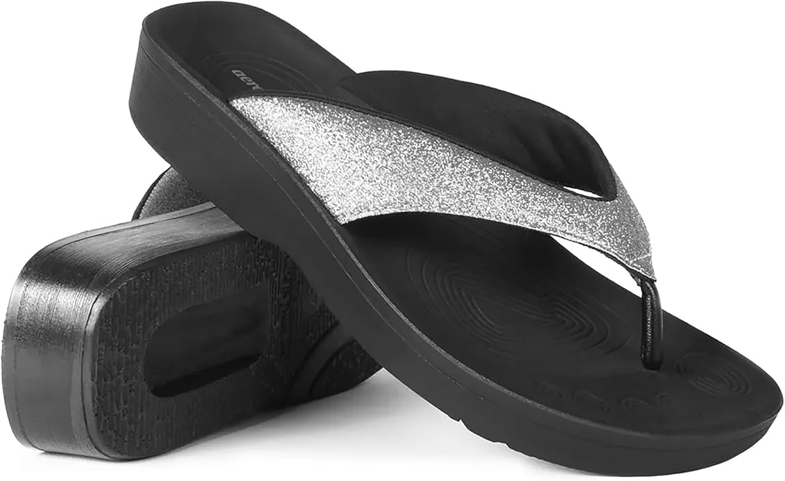 AEROTHOTIC Women Slippers Black Comfortable Everyday Slip-On – Safqqa Egypt