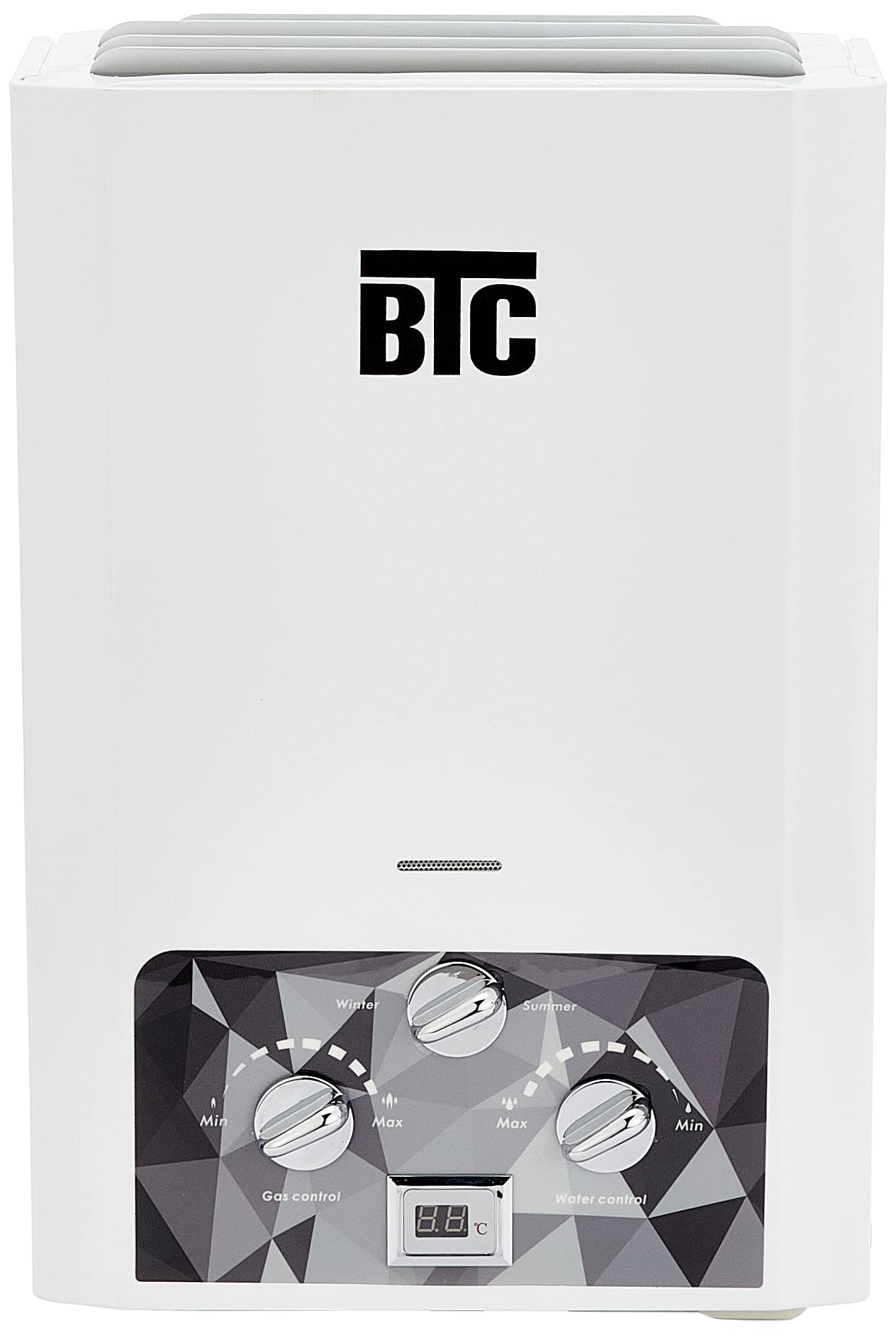 Cylinder Gas Heater with Electric Charger, white - 6 Liters