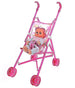 Dolls Buggy Stroller Pushchair Pram Foldable Girls Toy Doll Pram Baby Doll trolley doll - Safqqa Egypt