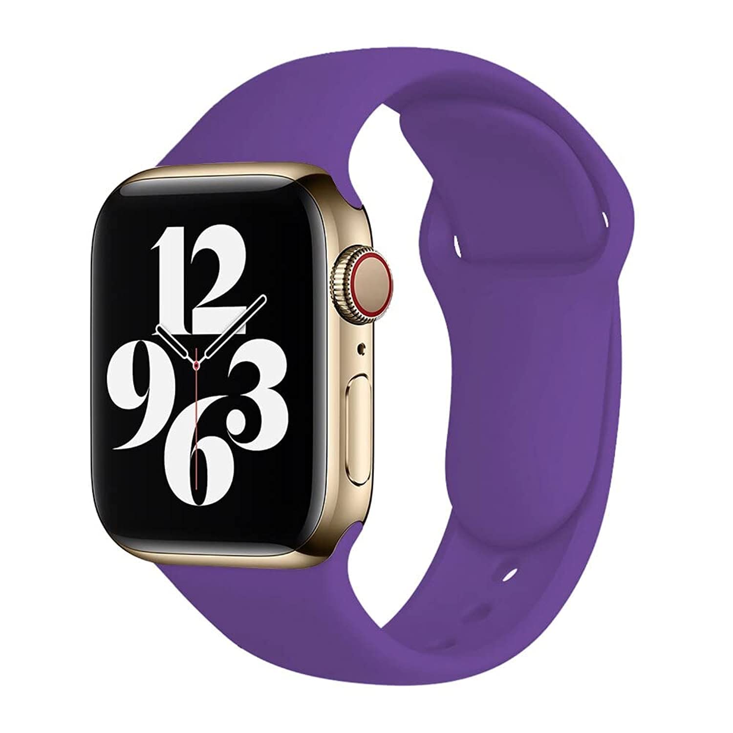 Silicone Strap Band For Apple Watch 42mm / 44mm / 45 mm Series 1/2/3/4/6 SE Replacement Strap Wristband Brac