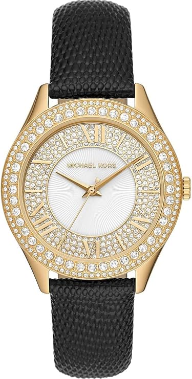 Michael Kors Harlowe Watch for Women, Quartz movement with Stainless steel or Leather strap