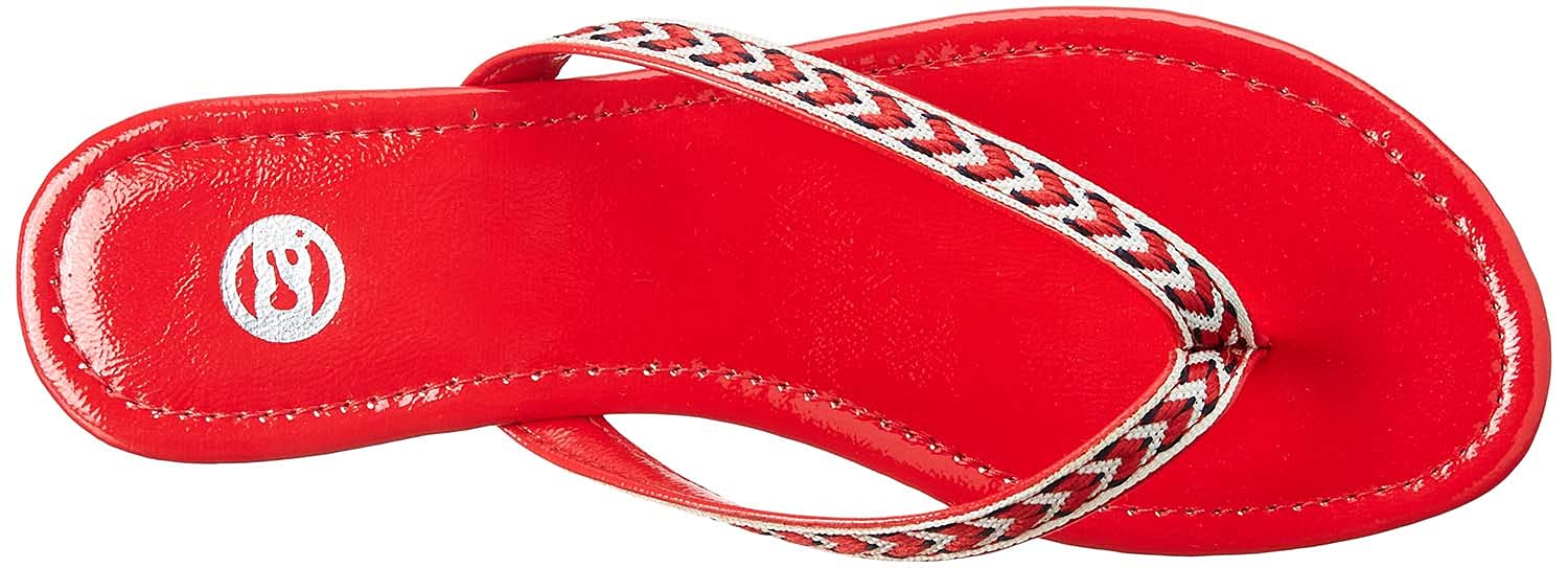 Club Aldo Embroidered Flat Flip Flops for Women