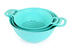  مصافي مينترا (3 قطع – باللون الفيروزي). تحتوي هذه المجموعة العملية والأنيقة على ثلاث مصافي بأحجام مختلفة مثالية لغسل الفواكه، الخضروات، المعكرونة وغيرها