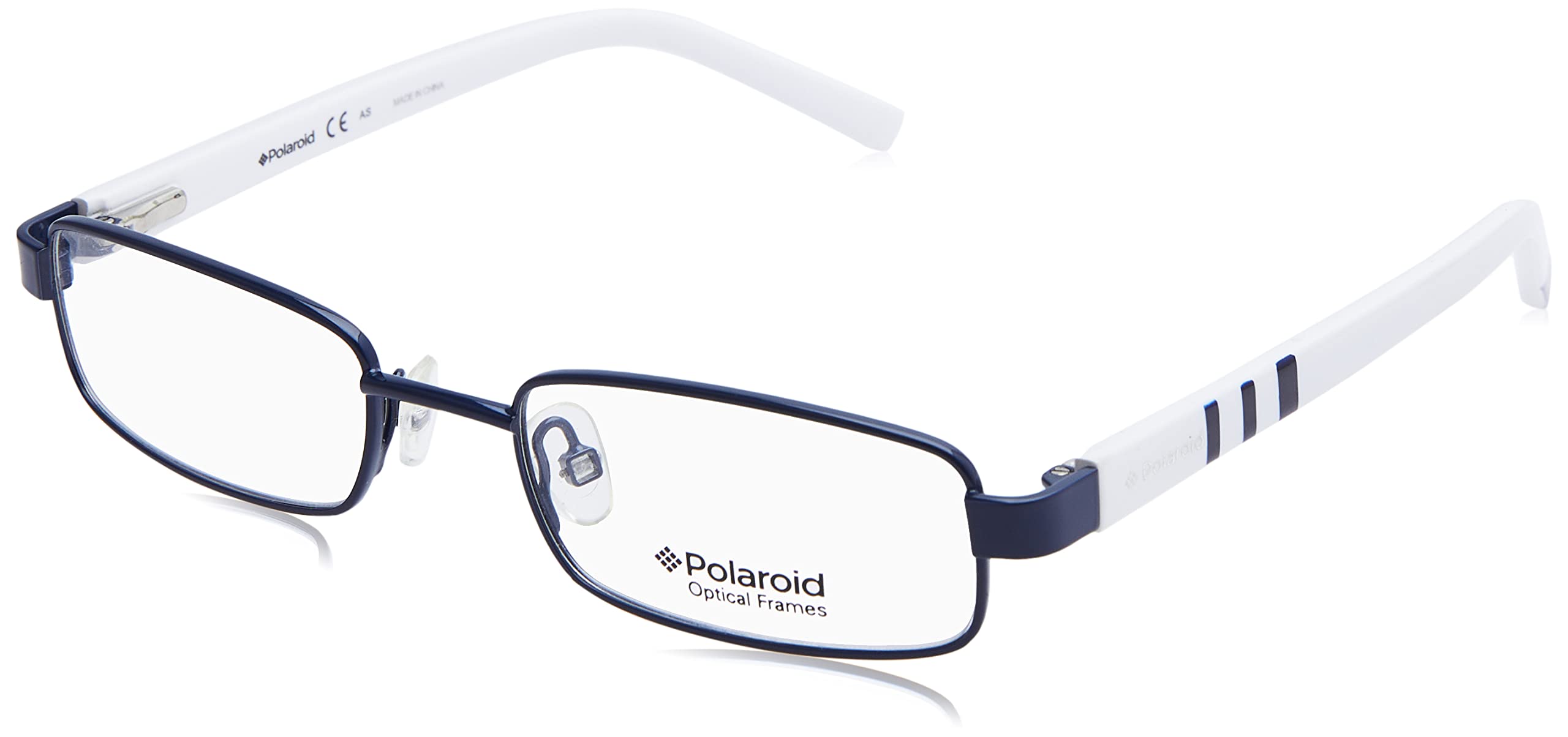 Polaroid K006 Two-Tone Rectangular Medical Glasses for Kids - Navy & White