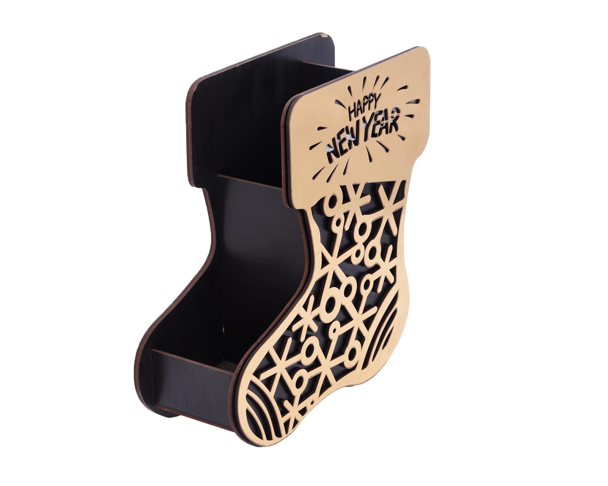 Generic Wooden Remote Control Holder With a Syrup Design