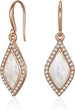 Mestige Women's Rose Gold Plated Crystals Earrings MSER3332 - Safqqa
