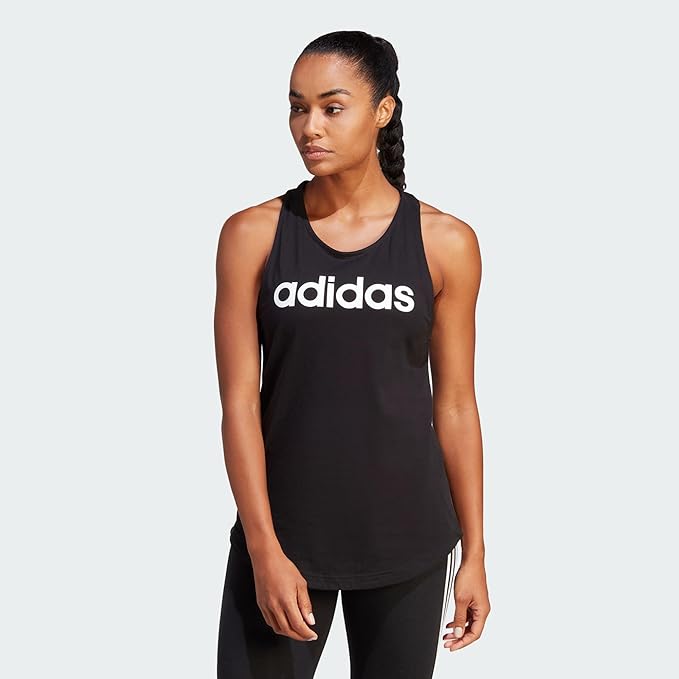 بلوزة نسائية بدون أكمام بشعار Adidas Essentials فضفاضة GL0566 