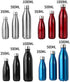 Dilwe VGEBY1 Stainless Steel Water Bottle, Insulated Leak-Proof Bottle Keeps Drinks Hot & Cold Easy Washing(500ML-Blue)-Damage Box