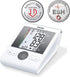 Beurer BM28 Upper Arm Blood Pressure Monitor with Patented Resting Indicator for Accuracy, Cuff Position Assistance and Colour-Coded Risk Indicator - with adapter