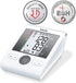 Beurer BM28 Upper Arm Blood Pressure Monitor with Patented Resting Indicator for Accuracy, Cuff Position Assistance and Colour-Coded Risk Indicator - with adapter