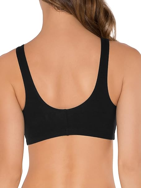 Fruit of the Loom Women Cotton Bra Pack of 2 Black Grey – Safqqa Egypt