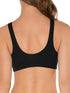 Fruit of the Loom Women Cotton Bra Pack of 2 Black Grey