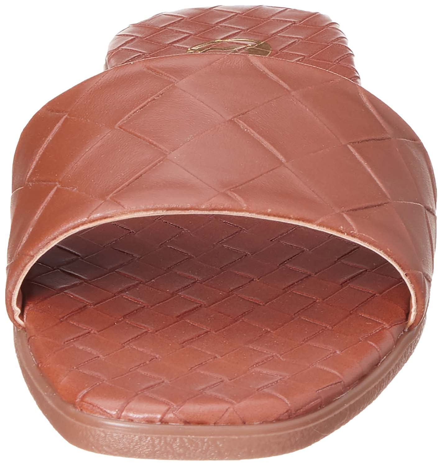 Club Aldo Square-Toe Basket-Weave Slide Slippers For Women
