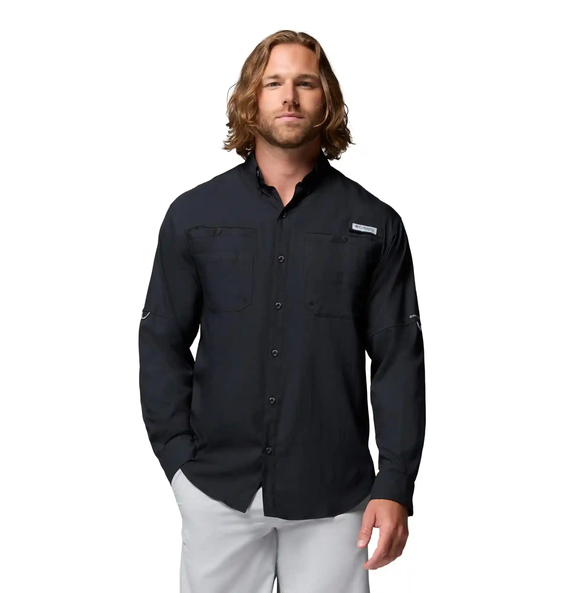 Columbia Men's Plus Tamiami II Long Sleeve Shirt, Black - Large - Safqqa Egypt