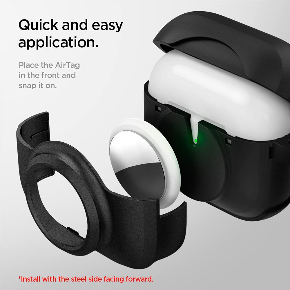 جراب من Spigen لسماعات AirPods الجيل الثالث مصمم لتوفير حماية موثوقة ومظهر أنيق لعلبة السماعات