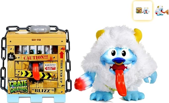 دمية رجل الثلج التفاعلية من Crate Creatures – مجسم كرتوني ممتع للأطفال