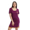 offcliff Women Deep Round Neck Comfy Sleepshirt With Lace Detailing NIGHTGOWN_NIGHTSHIRT - Safqqa Egypt