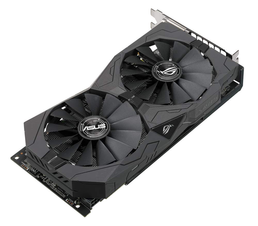 بطاقة رسومات ASUS AMD ROG-STRIX-RX570-O4G-GAMING 4 جيجابايت GDDR5 256-بت ذاكرة DVI/DP/HDMI PCI Express 3 - أسود