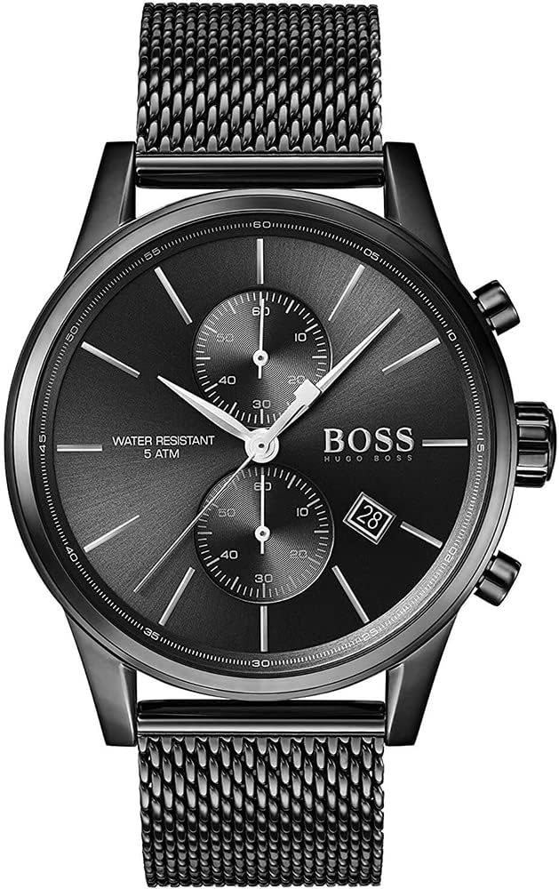 Hugo Boss Mens Quartz Wrist Watch, Chronograph and Stainless Steel- 1513769