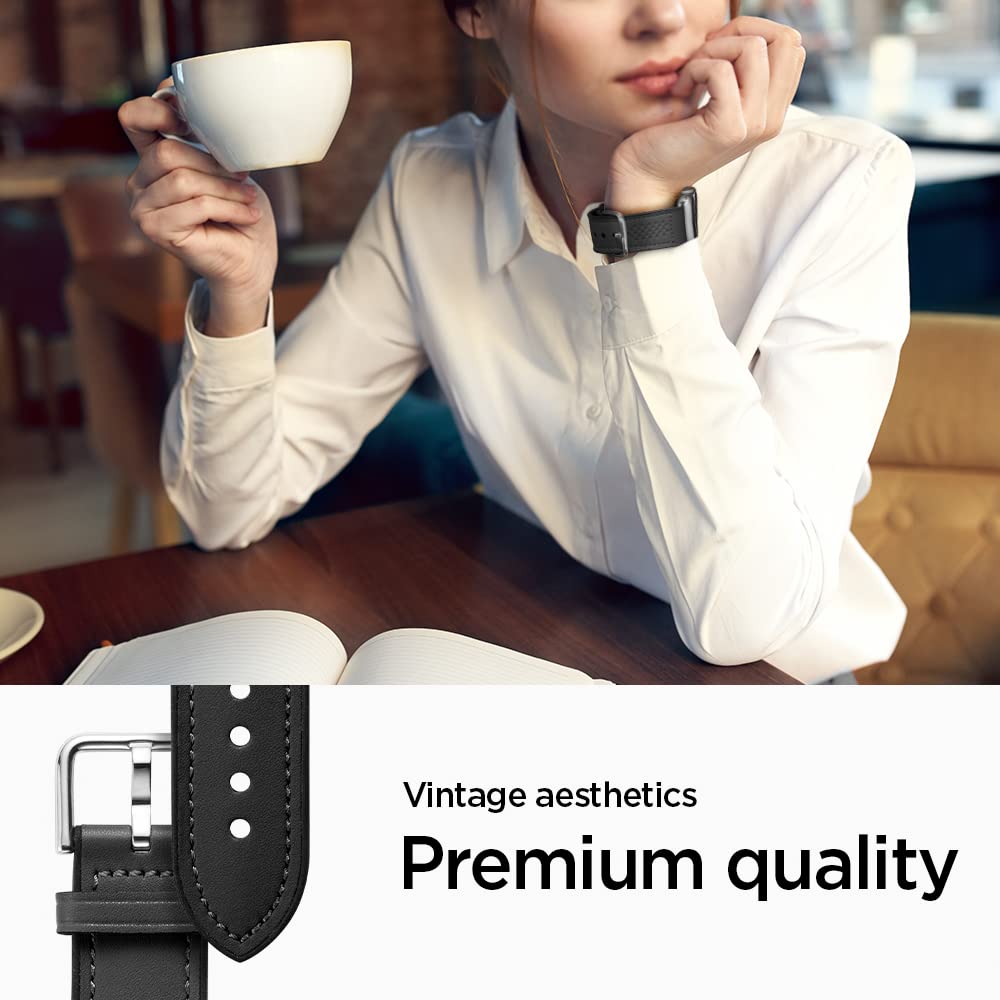 سوار Spigen Retro Fit، بديل أنيق ومتين لساعات Apple Watch. متوافق مع Series 8/7 (41mm)، Series SE2/6/SE/5/4 (40mm)، وSeries 3/2/1، 