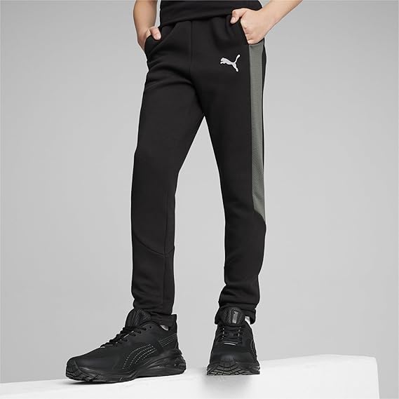 PUMA Sports Pants for Boys Comfortable Activewear Black – Safqqa Egypt