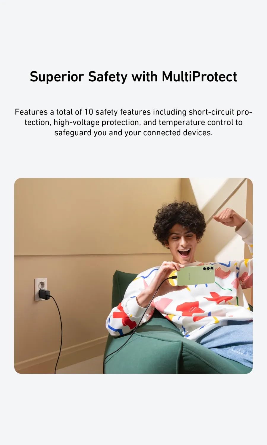 شاحن Anker 312 USB-C بقوة 25 وات – يدعم تقنية الشحن السريع من سامسونج، وتقنية MultiProtect Protection، وتقنية PowerIQ 3.0