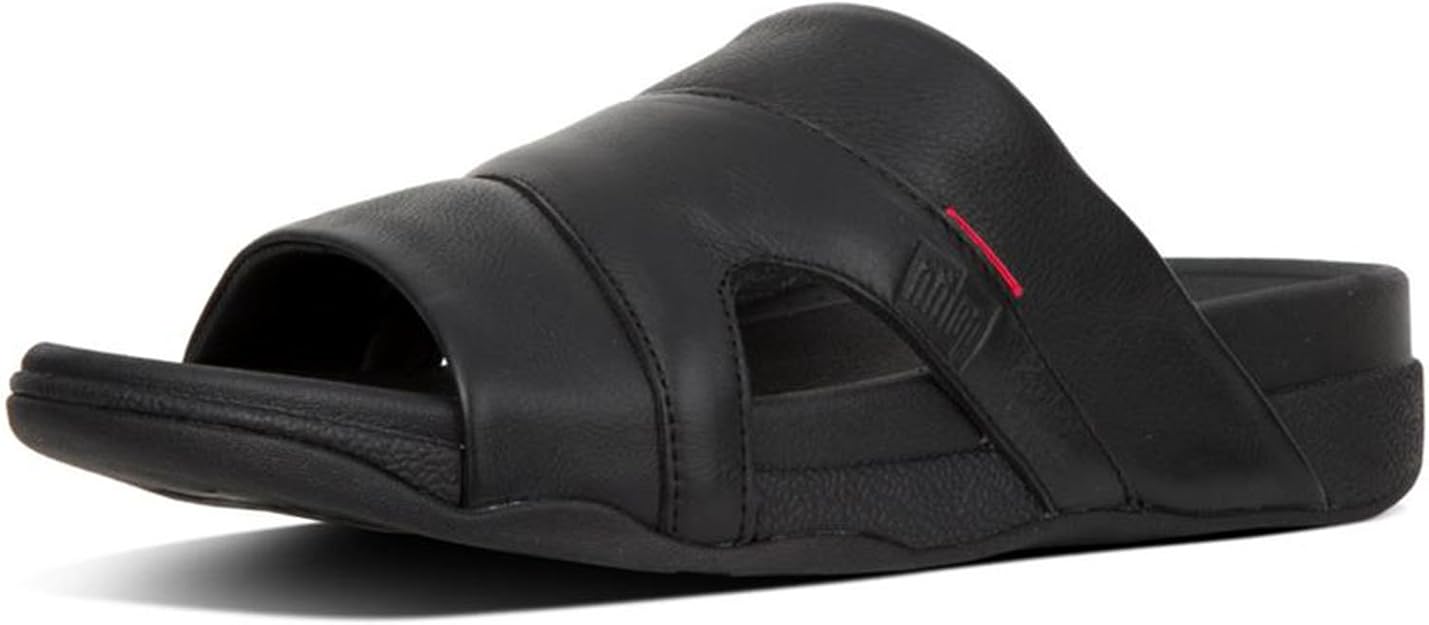 FitFlop Men Slippers Black Cushioned Comfortable Everyday Wear