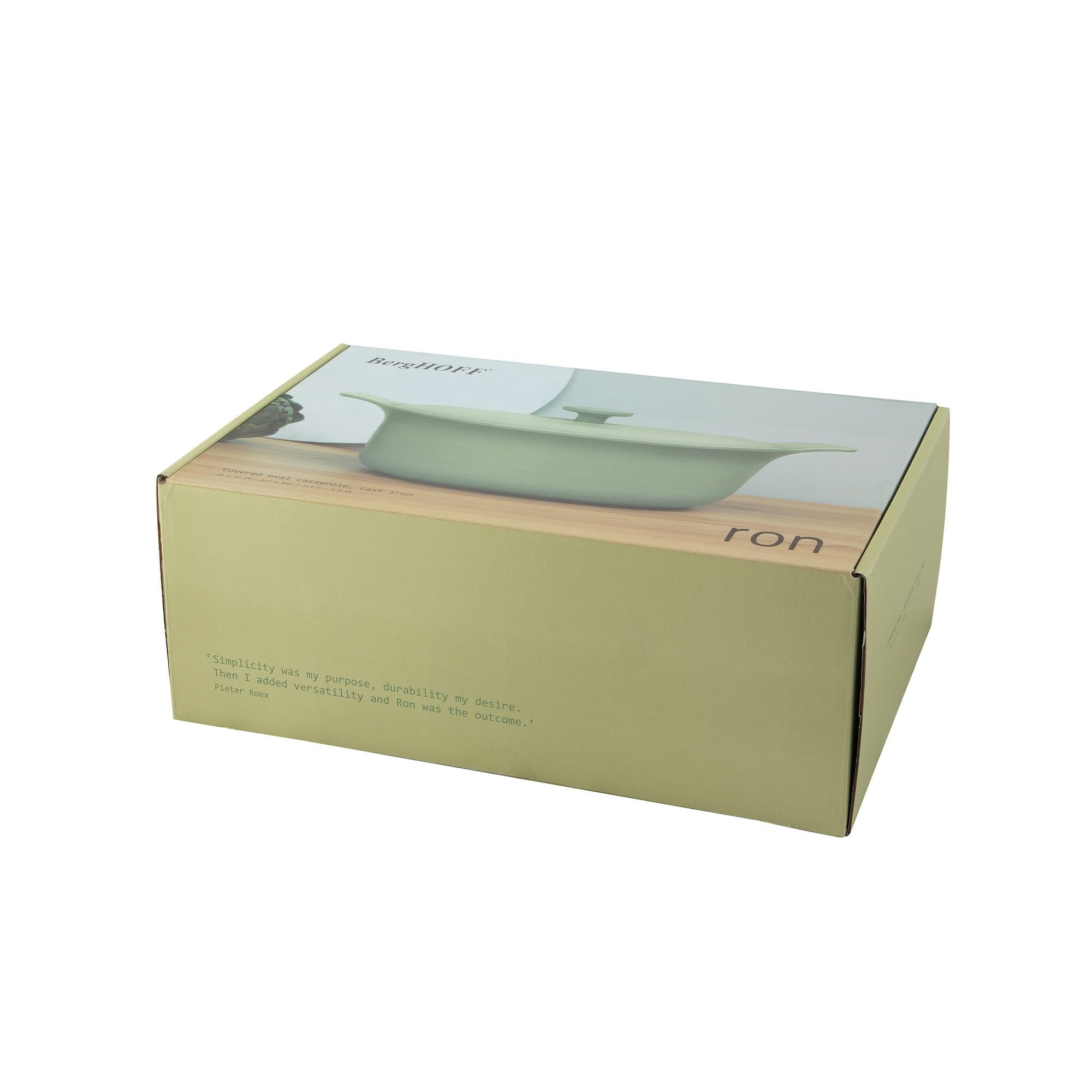 مقلاة عميقة بغطاء من Berghoff بلون أخضر وبحجم 28 سم هي مقلاة متعددة الاستخدامات مناسبة للاستخدام اليومي في المطبخ