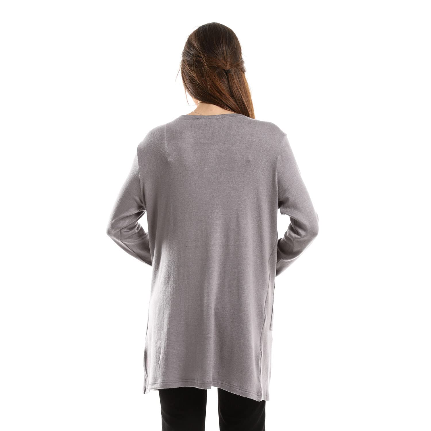 Jamila Women Long Sleeve Knit Cardigan Sweater with Side Pockets – Soft, Cozy & Stylish