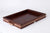 W.K Leather Serving Tray Dark Brown 6x6 Decorative Organizer Tray