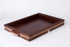 W.K Leather Serving Tray Dark Brown 6x6 Decorative Organizer Tray