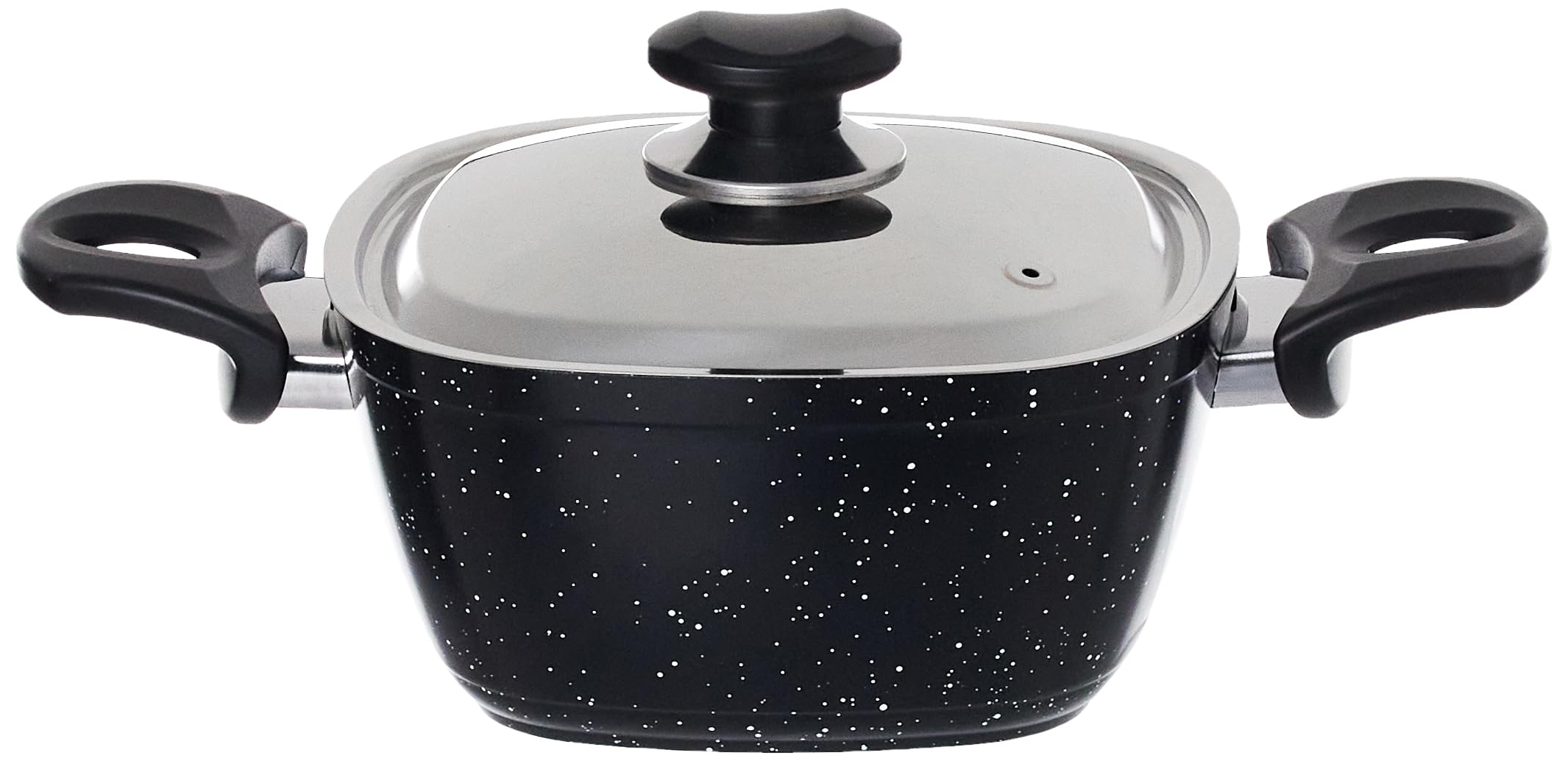 طقم أواني طهي جرانيت مربعة من 10 قطع توب شيف حلة مقاس 18 20 24 طاسة قلي 26 صينية