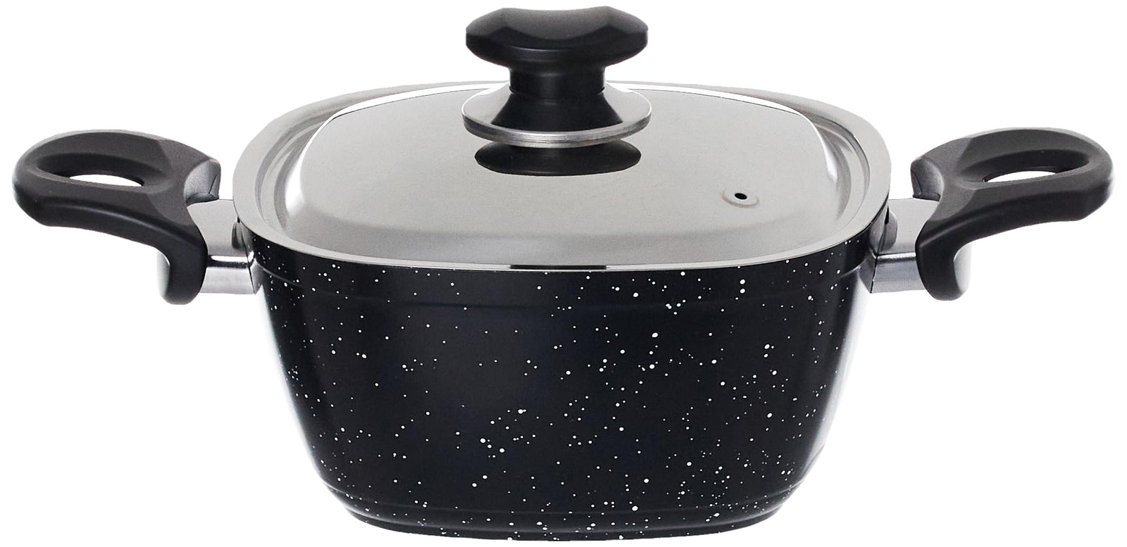 طقم أواني طهي جرانيت مربعة من 10 قطع توب شيف حلة مقاس 18 20 24 طاسة قلي 26 صينية